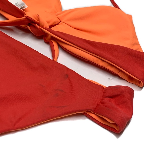 POLO Ralph Lauren Orange and Red Reversible Bikini - Picture 10 of 16